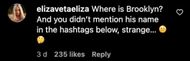 A fan's comment on David Beckham's post. (Image via Instagram/@davidbeckham)